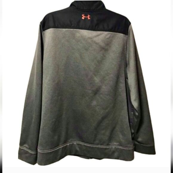 UNDER ARMOUR Men's Grey Black Full Zip sweatshirt warm activewear storm1 - Picture 4 of 4